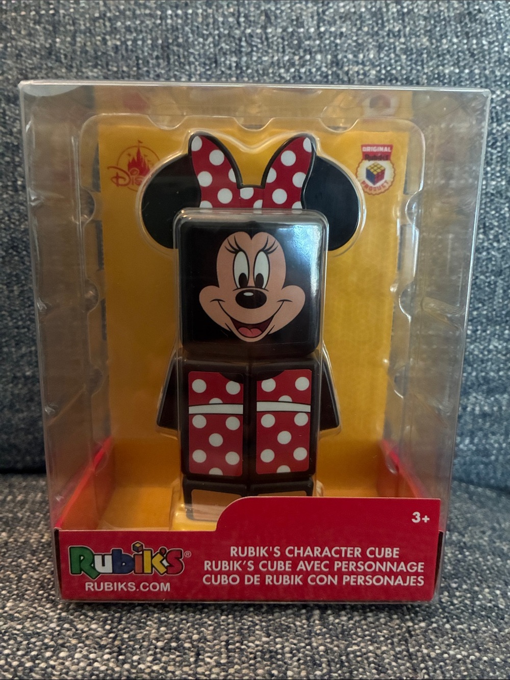 NEW Rubik's Minnie Mouse Character Cube - Red & Black Polka Dot